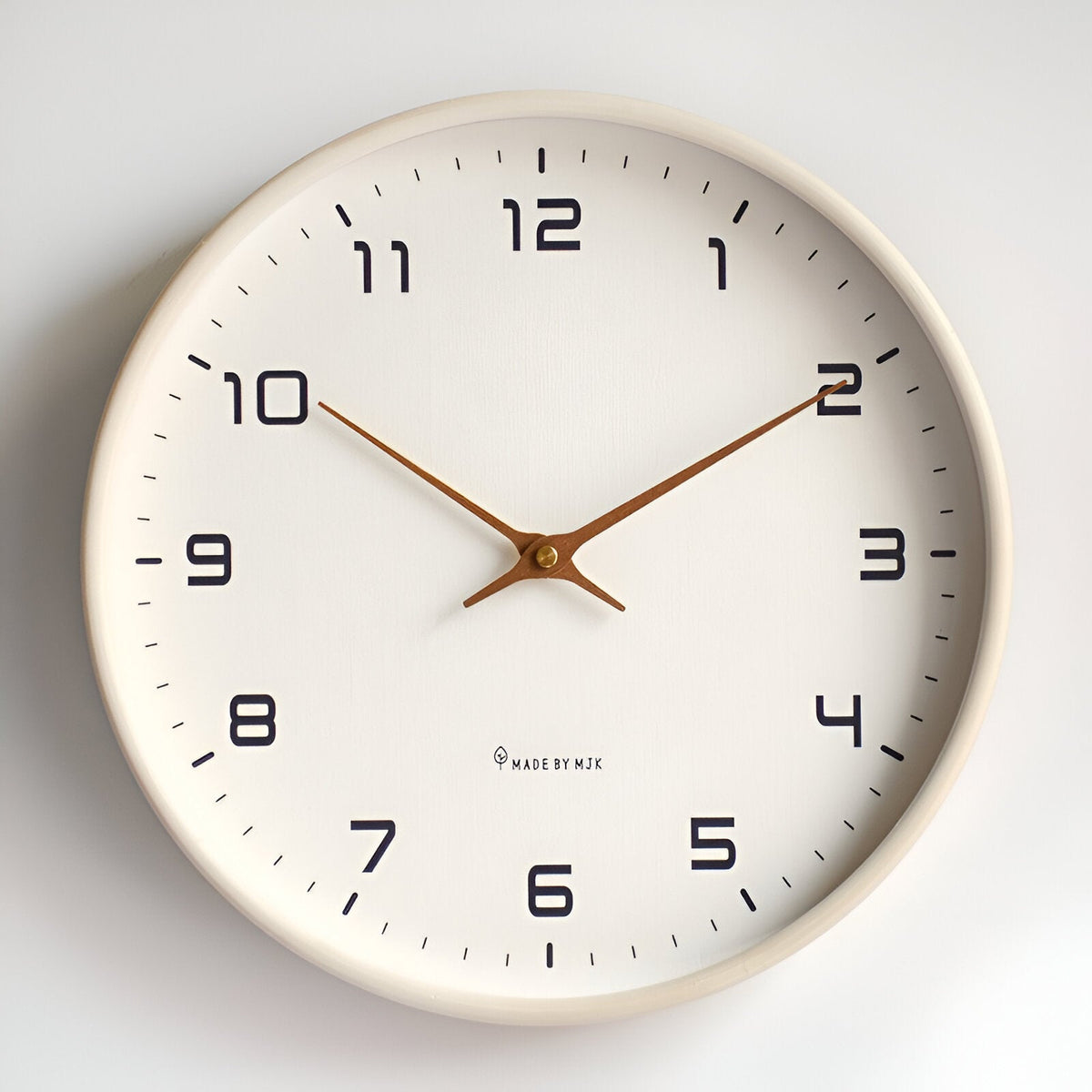 Nordic Wall Clock – Silent Quartz – Wood Frame – Minimalist Home – view 9