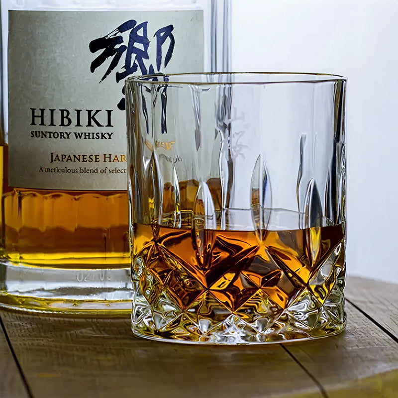 Japanese Whisky Glass Sakura Design Heat Resistant