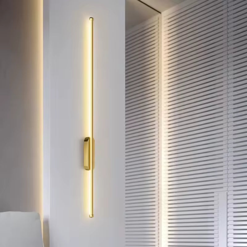 linear warm light LED wall light