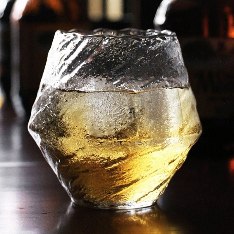 Japanese whisky glass tornado design