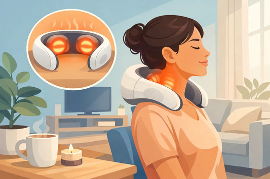 Heated Neck Massager at Home for Daily Ease
