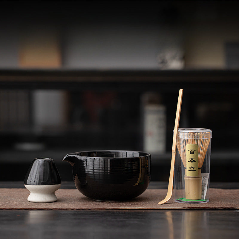 Japanese Matcha Set – Handmade Ceramic – 4-Piece Set