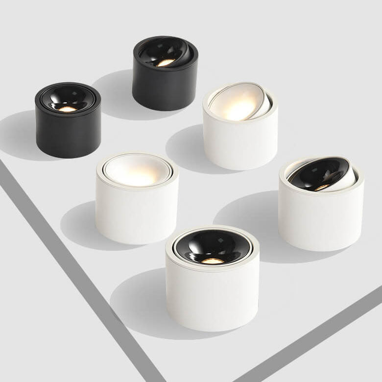 Adjustable LED Ceiling Spotlight – Round – Aluminium