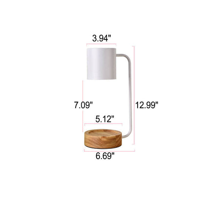 Candle Warmer Lamp – Dimmable – Wooden Base – Japanese Minimalist Design