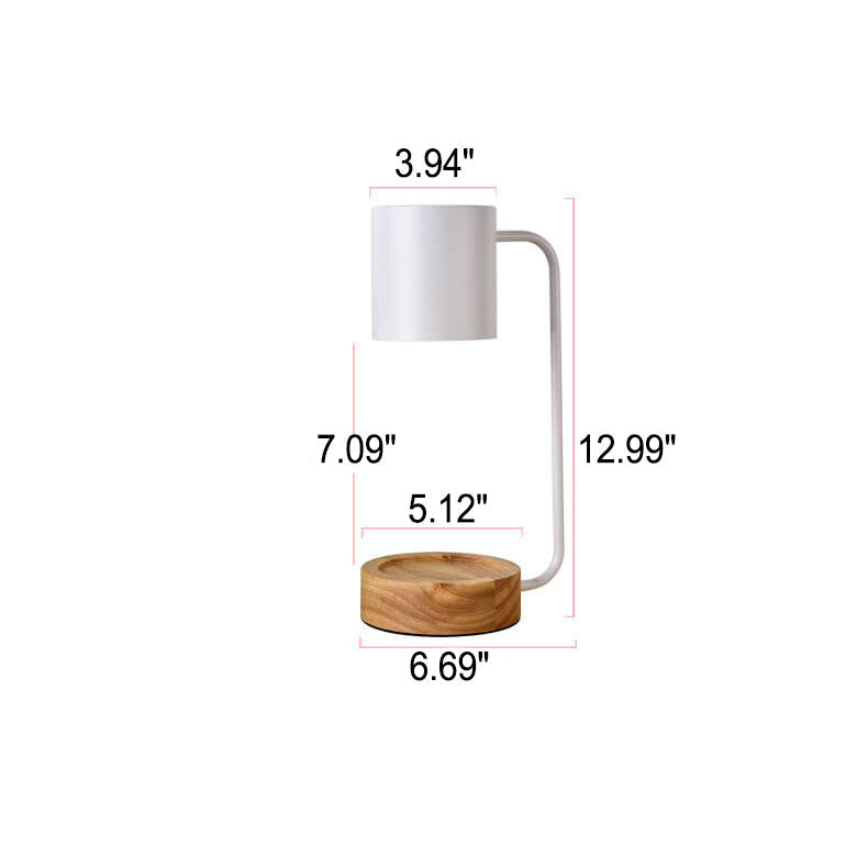 Candle Warmer Lamp – Dimmable – Wooden Base – Japanese Minimalist Design