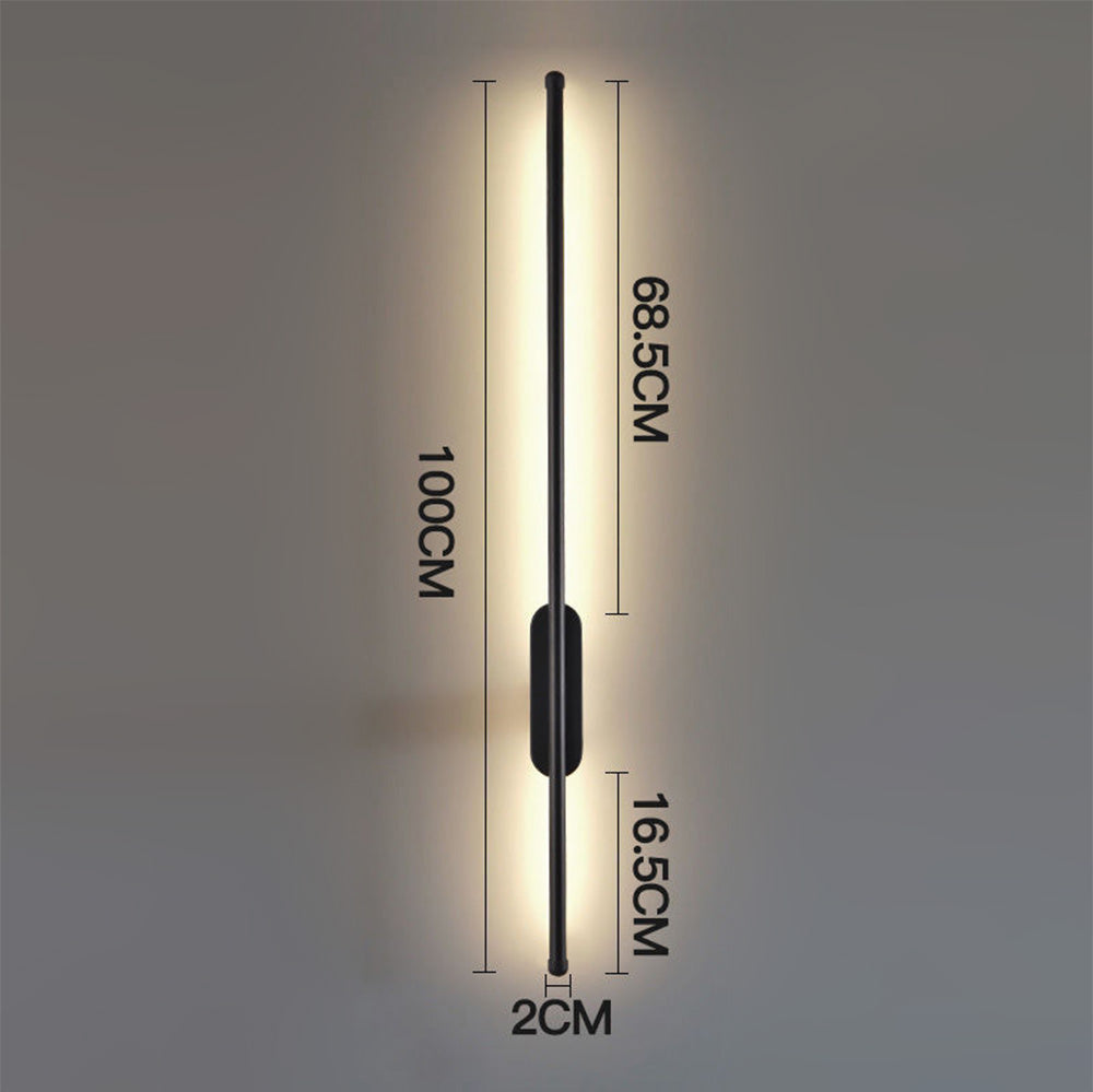 linear warm light LED wall light