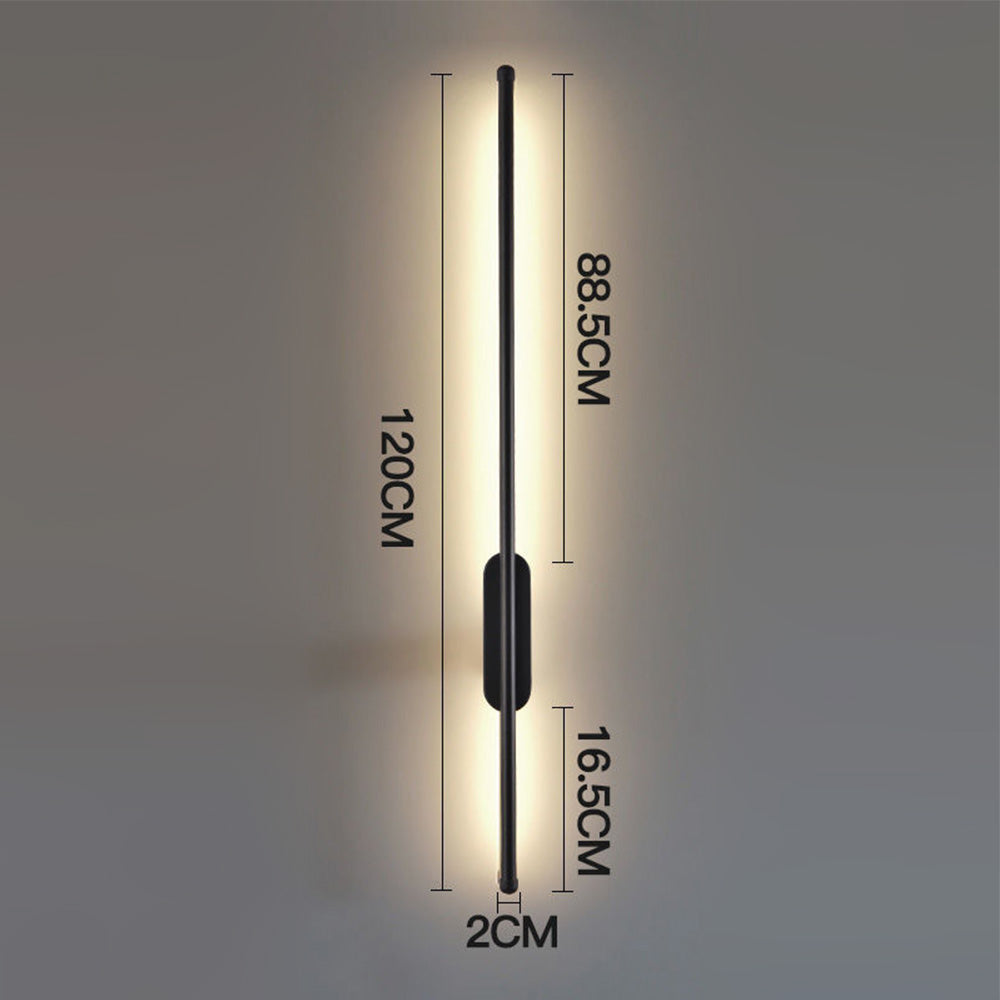 linear warm light LED wall light