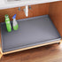 Waterproof under Sink Mat 34" X 22" Shelf Liner for Kitchen and Bathroom, Cabinet Protector, Organizers and Storage, Flexible Silicone Drip Tray