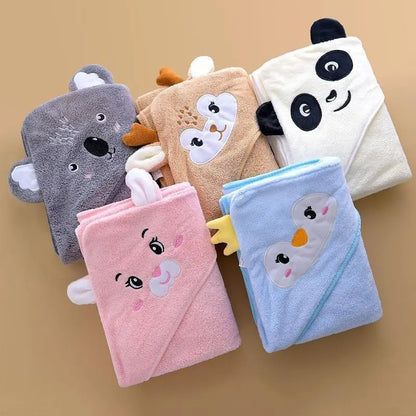 Premium Ultra-Soft, Absorbent Bath Towel — 31.5" X 31.5" (80 X 80 Cm) — Breathable Towel with Adorable Animal Patterns (Doubles as a Bath Towel, Blanket, or Beach Towel) — an Essential Must-Have for All Seasons.