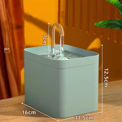 Ultra-Quiet Cat Water Fountain Filter Smart Automatic Pet Dog Water Dispenser&amp;Burnout Prevention Pump1.5L Recirculate Filtrin