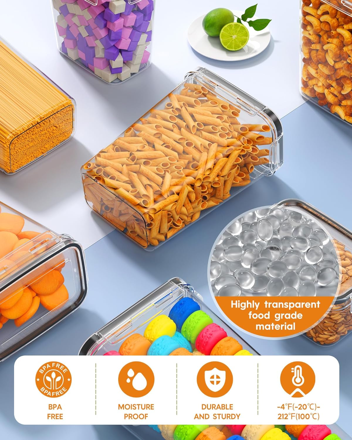 12 Pack Airtight Food Storage Containers with Lids