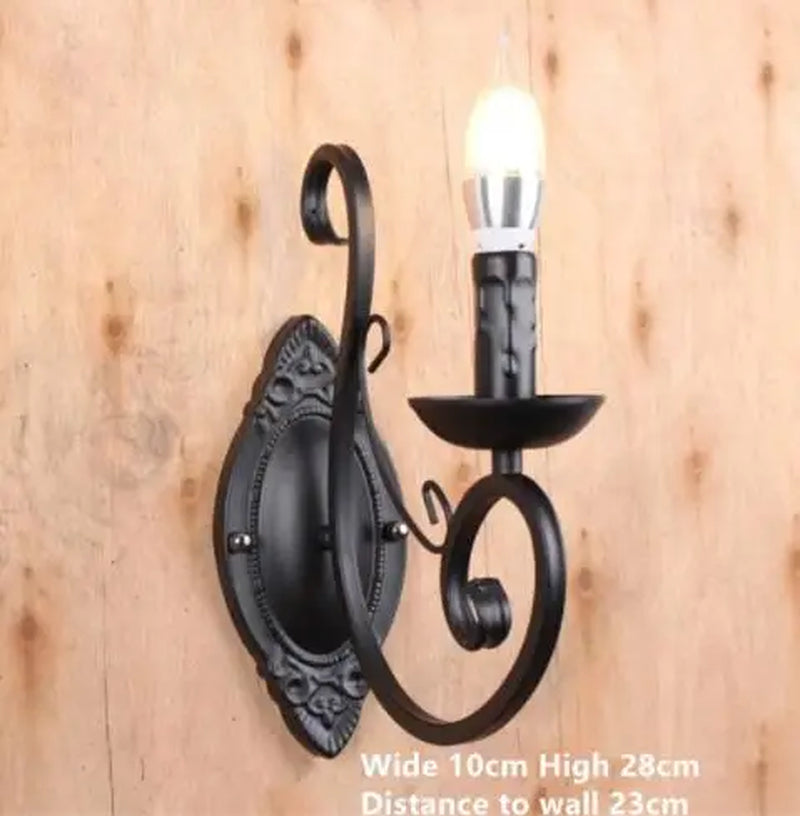 Classic LED Chandelier Light 6 8 Arms Hanging Chain Black Blue Bronze Iron Chandelier Light LED