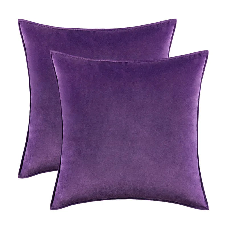 Velvet Cushion Cover – Soft Fabric – Hidden Zip