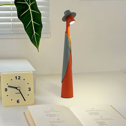 Rechargeable LED Desk Lamp – Touch Control – Adjustable – Hat Design