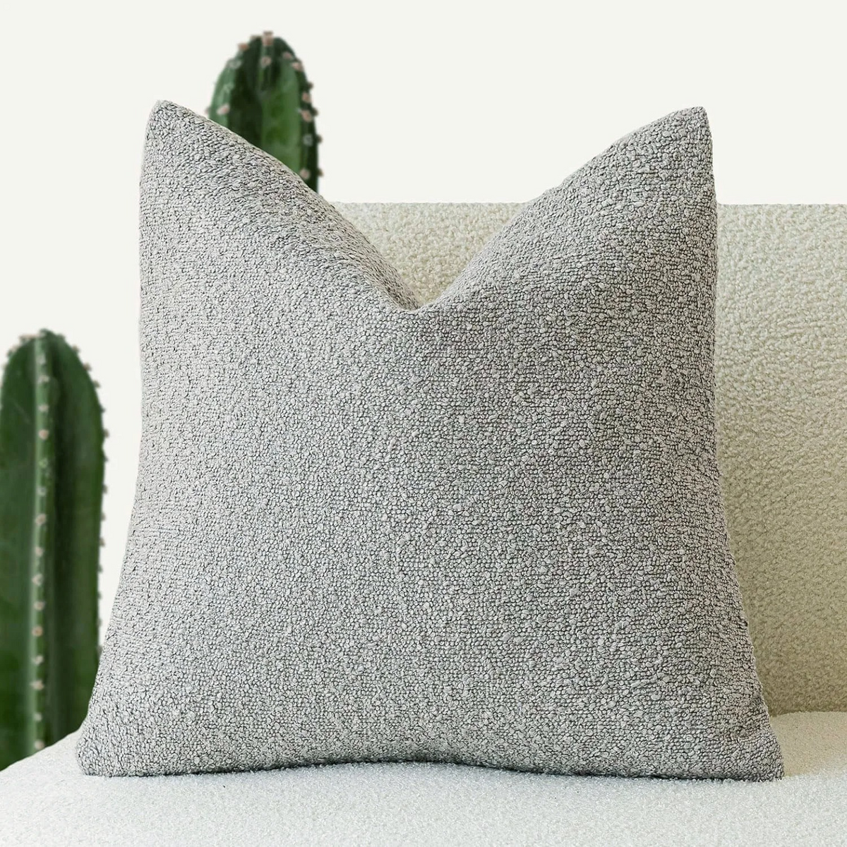 Bouclé Cushion Cover Soft Texture For Home