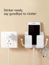 Wall-Mounted Remote Control Storage Box with Hook Storage Rack Bedside Mobile Phone Charging Stand 1 Piece