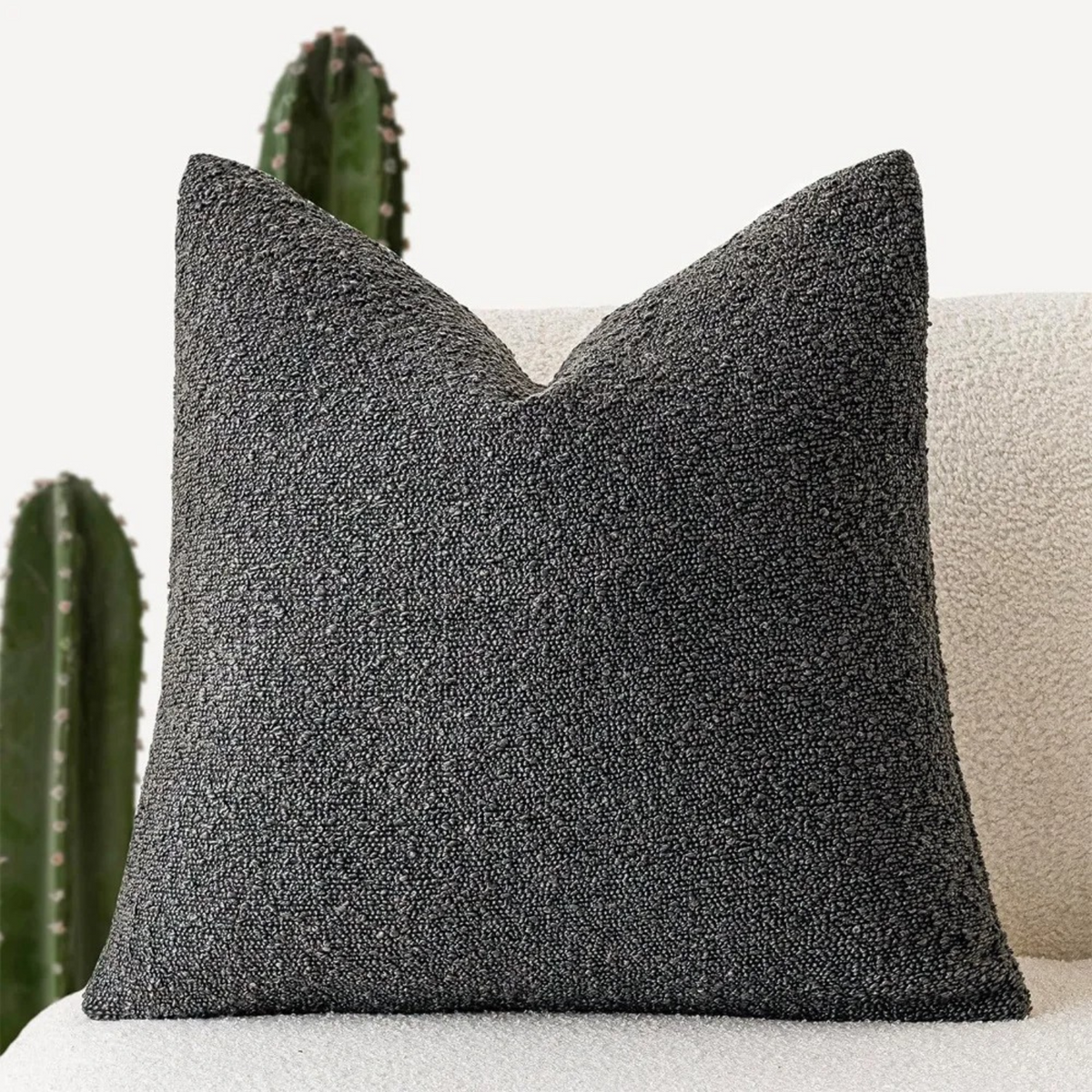 Bouclé Cushion Cover Soft Texture For Home