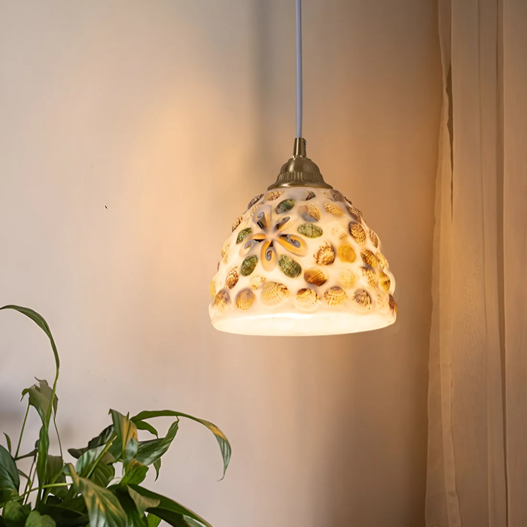 Retro Pendant Light Colourful Shell