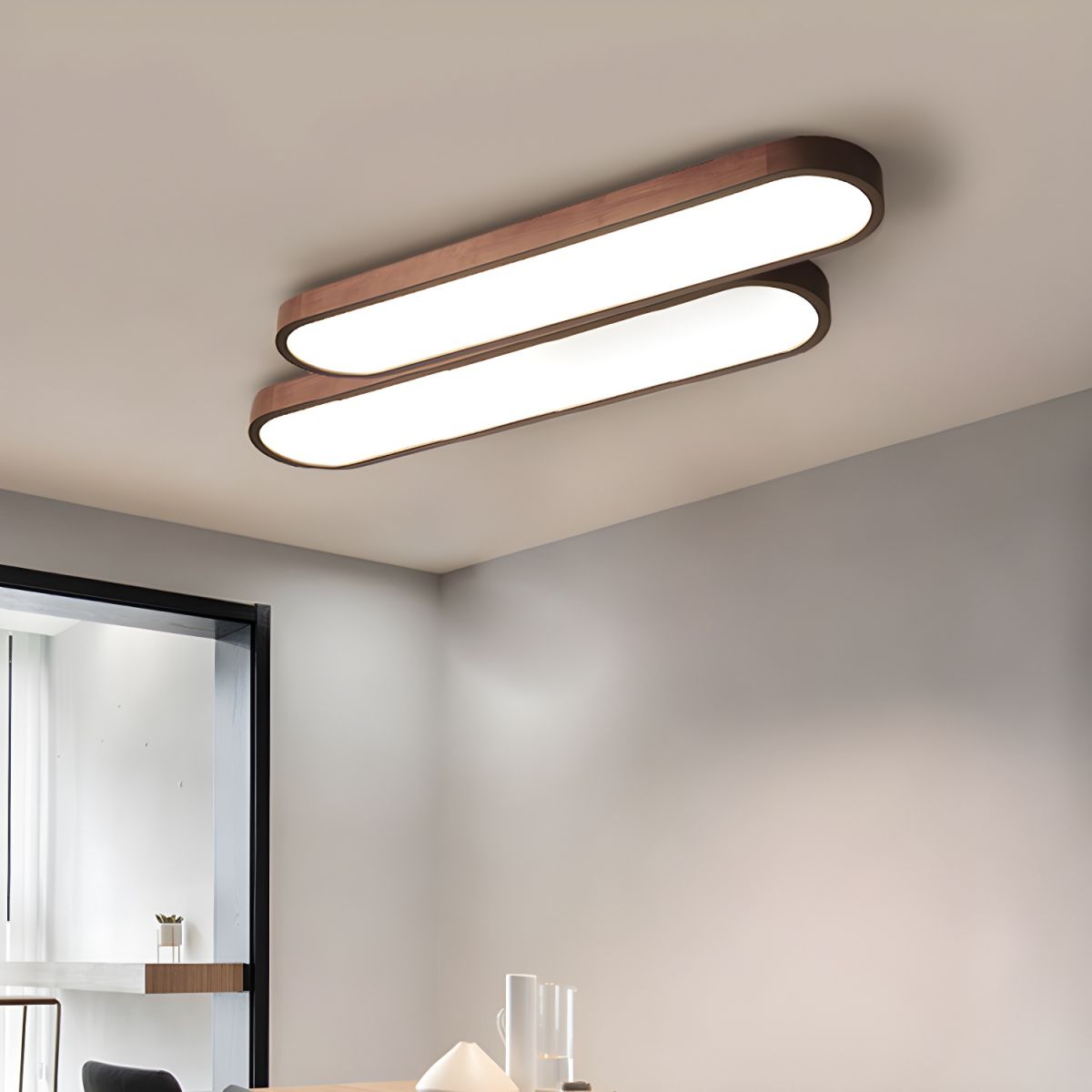 Oval LED Ceiling Light Minimalist Design