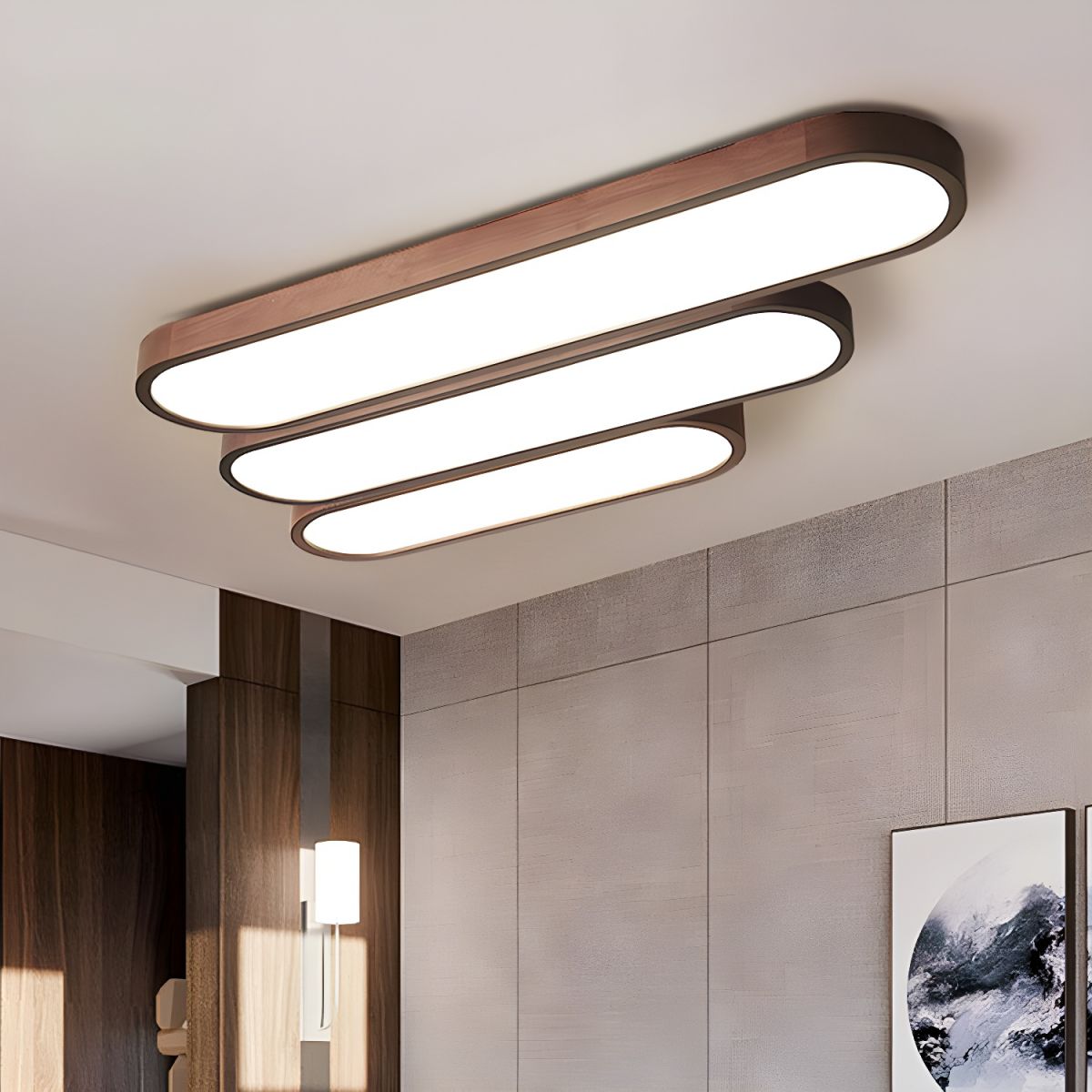 Oval LED Ceiling Light Minimalist Design