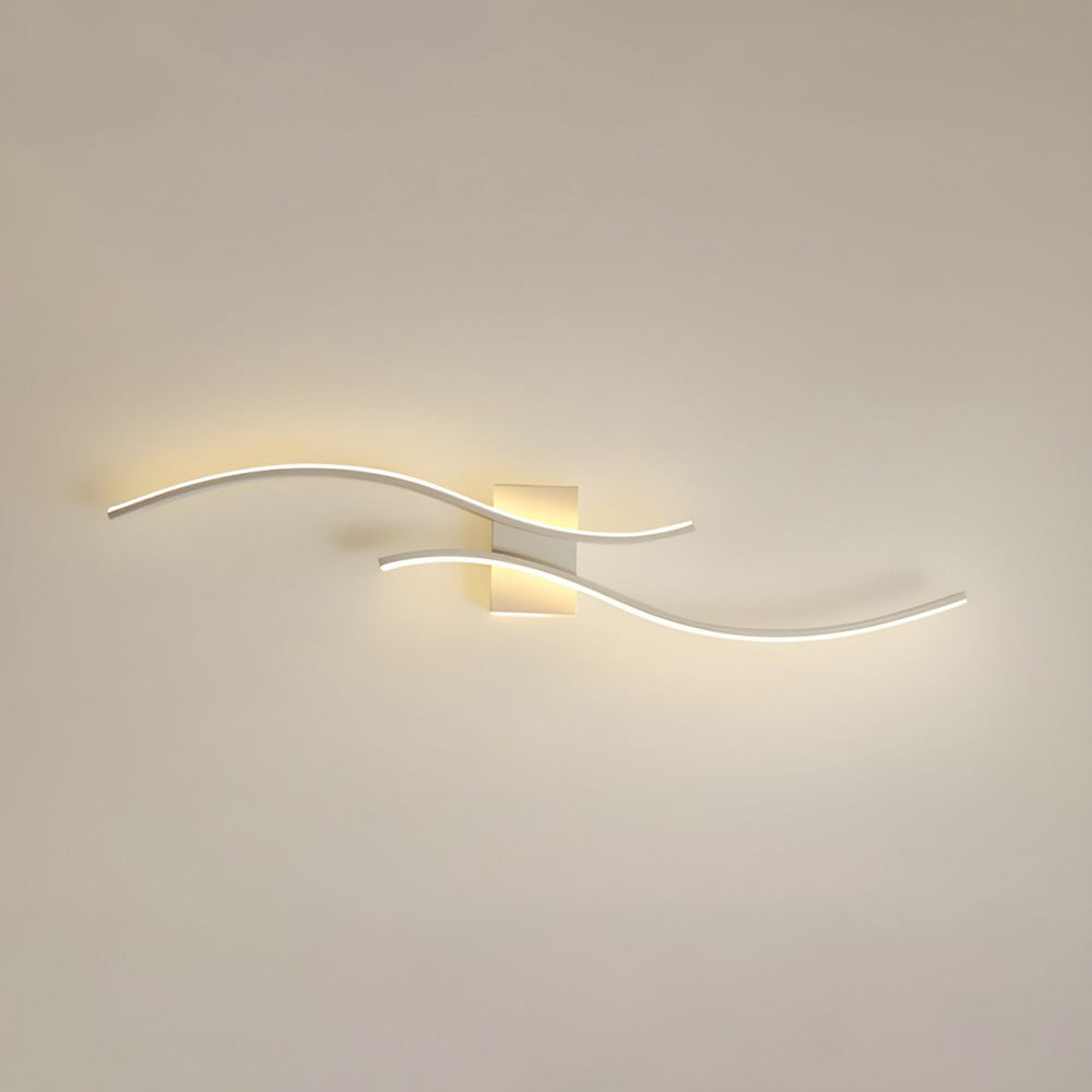 Wavy LED Wall Light Indirect Lighting Aluminium