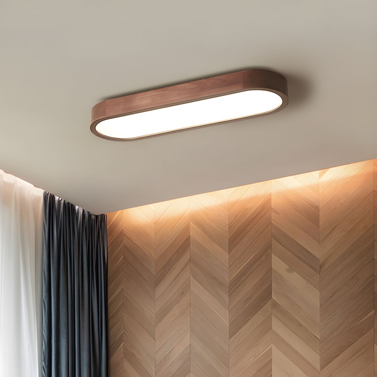 Oval LED Ceiling Light Minimalist Design