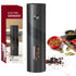 1Pc/2Pcs Automatic Pepper Grinder Salt and Pepper Mill Adjustable Coarseness Spice Grinder with LED for Kitchen