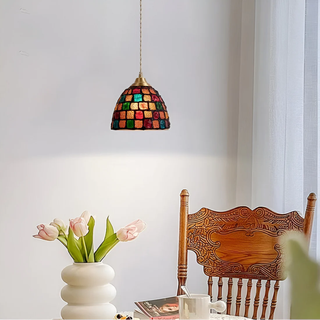 Retro Pendant Light Colourful Shell