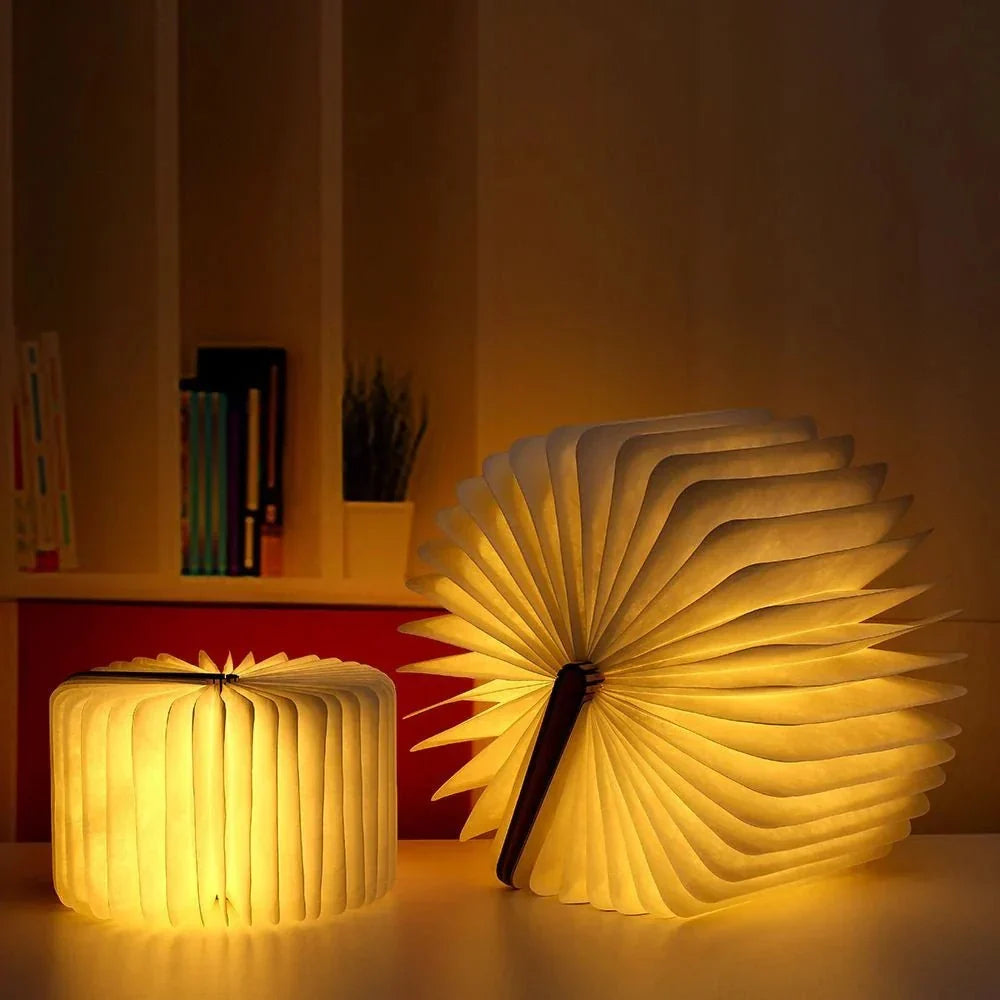 Foldable Book Lamp – 360° – Rechargeable – 3 Light Modes