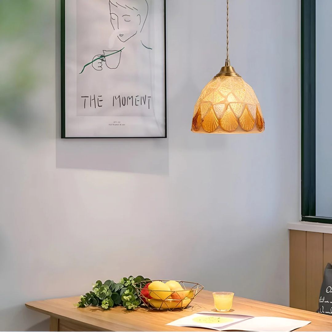Retro Pendant Light Colourful Shell