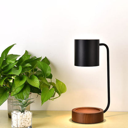 Candle Warmer Lamp – Dimmable – Wooden Base – Japanese Minimalist Design