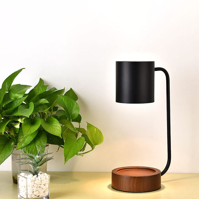 Candle Warmer Lamp – Dimmable – Wooden Base – Japanese Minimalist Design