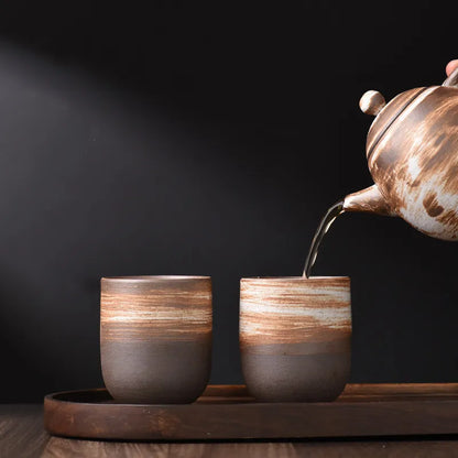 Japanese Tea Cup – Handmade Ceramic – Handleless Design