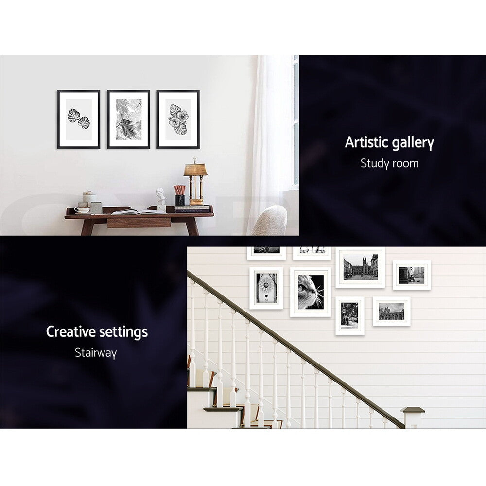 Artiss Photo Frames Set Picture Frame Family Wall Art White Black 3/11/26/30Pc