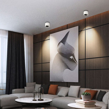 Adjustable LED Ceiling Spotlight – Round – Aluminium
