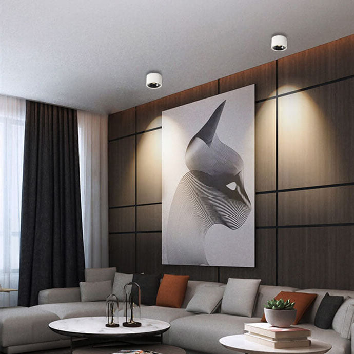 Adjustable LED Ceiling Spotlight – Round – Aluminium