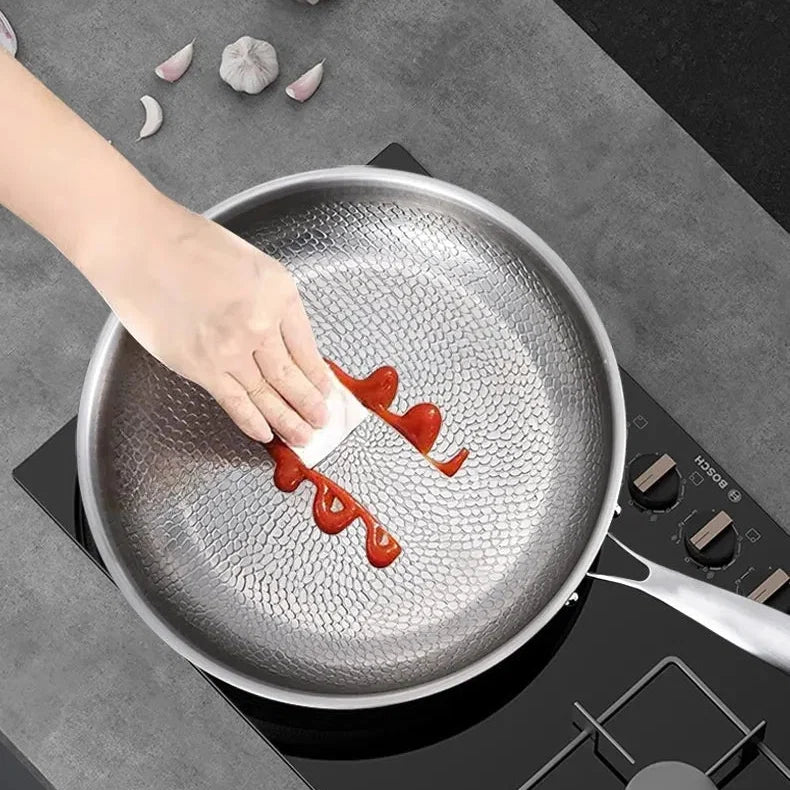 Stainless Steel Hammered Finish Induction Compatible