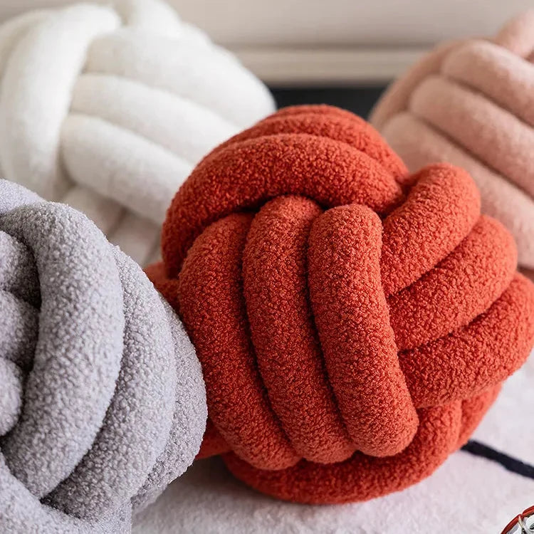 Knot Cushion Soft Teddy Fabric For Home