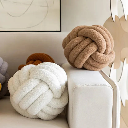 Knot Cushion Soft Teddy Fabric For Home