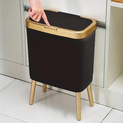 15L Rubbish Bin – Odour-Sealing Lid – Elevated Legs – Home Use