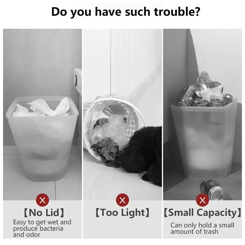15L Rubbish Bin – Odour-Sealing Lid – Elevated Legs – Home Use