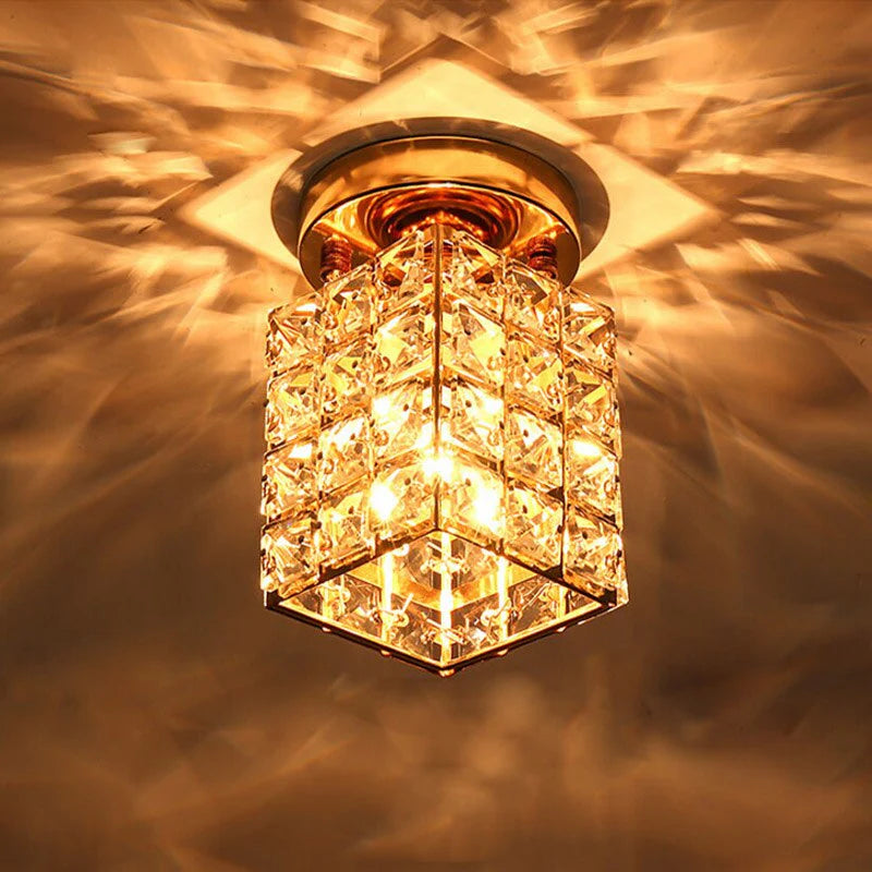 Crystal Ceiling Light Glass Fitting