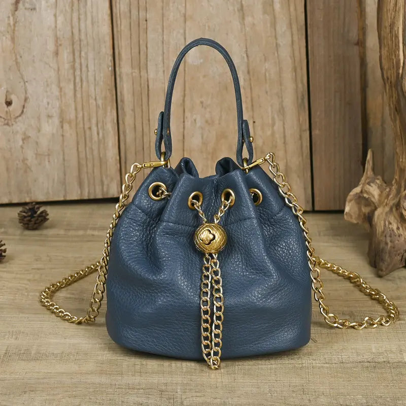 Women'S Top-Layer Cowhide Aesthetic Shoulder Bag - Versatile All-Season Ladylike Purse, Convertible to Crossbody Shoulder Handbag, Stylish Daily Accessory
