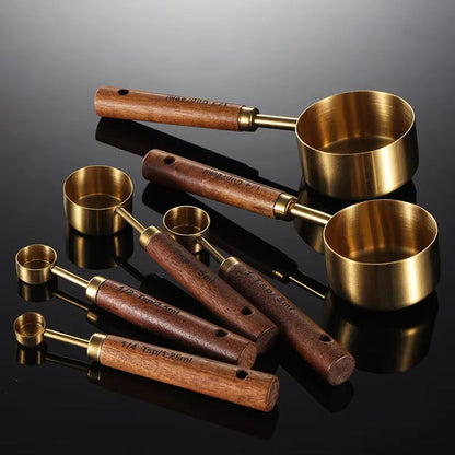 Measuring Cups & Spoons Stainless Handles