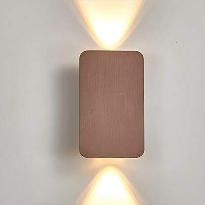 Up Down LED Wall Light Brushed Aluminium Warm Light For Home