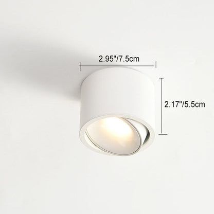 Adjustable LED Ceiling Spotlight – Round – Aluminium