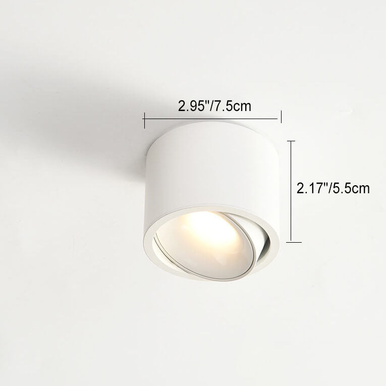 Adjustable LED Ceiling Spotlight – Round – Aluminium
