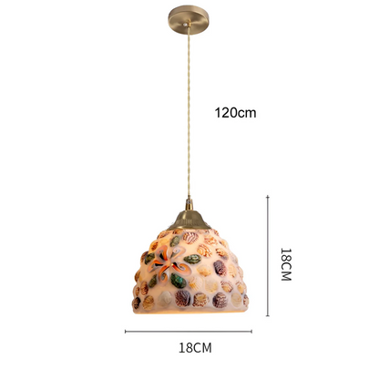 Retro Pendant Light Colourful Shell
