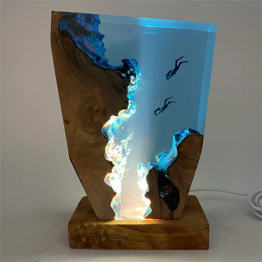 Epoxy Resin & Wood Underwater Scene