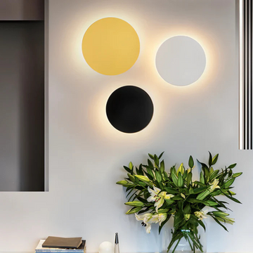 Round LED Wall Light – Warm White – Aluminium